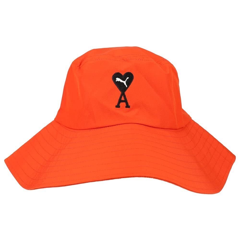 PUMA Puma X Ami Bucket Hat Orange.Com SM/MD - Picture 2 of 3